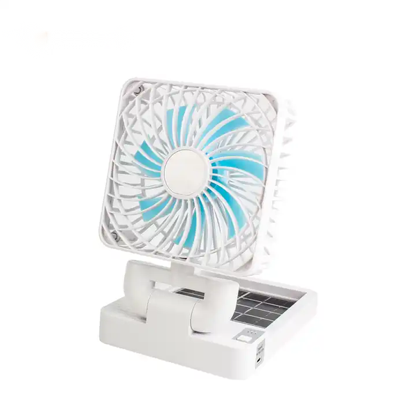 Solar Charging Paste at the Bottom with Wind Speed Display Portable Fan