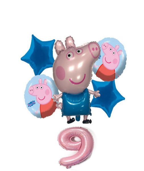 6 Piece Peppa Pig Balloon Set 9