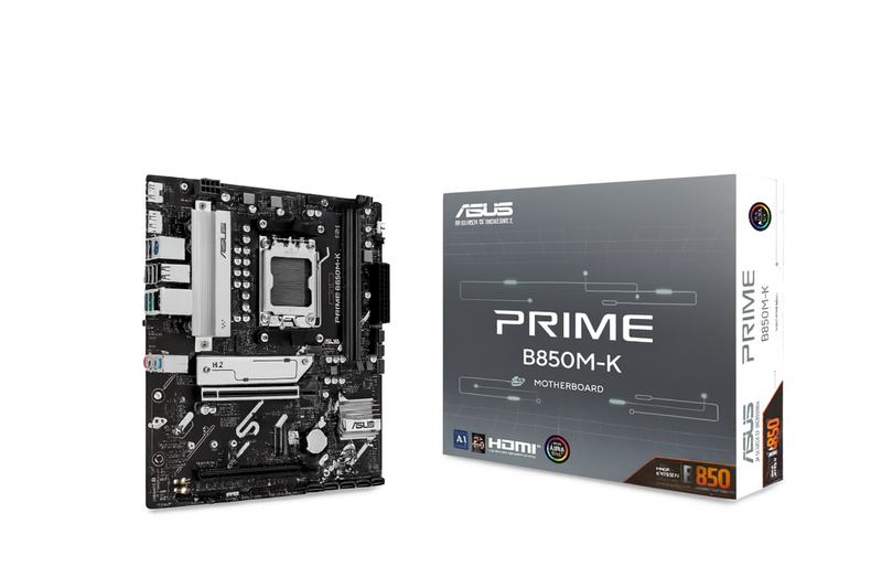 ASUS Prime B850M-K Micro-ATX Motherboard - DDR5, AM5 Socket