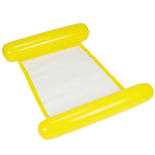 Inflatable Floating Raft Water Bed Swimming Yellow