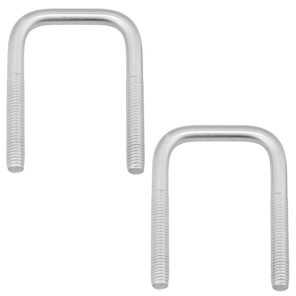 M8 304 Stainless Steel U-Bolts Fasteners 2 Piece - 100mm