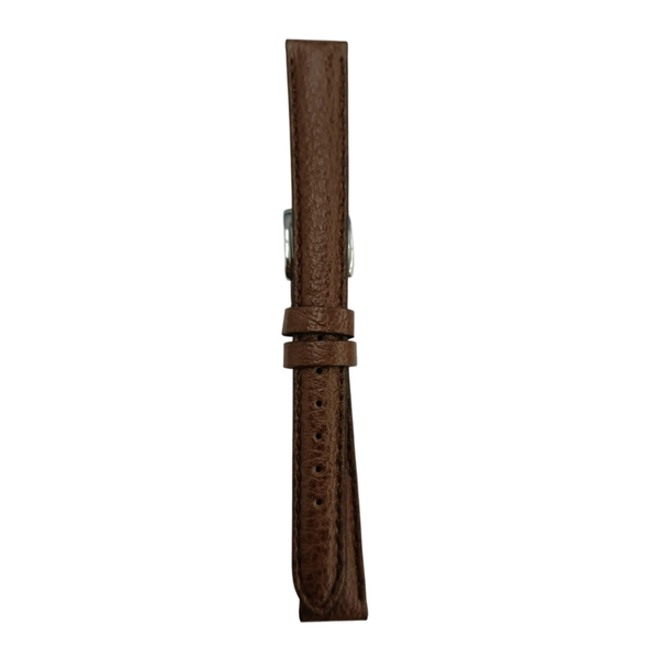 12mm Buffalo Grain Watch Strap - Brown