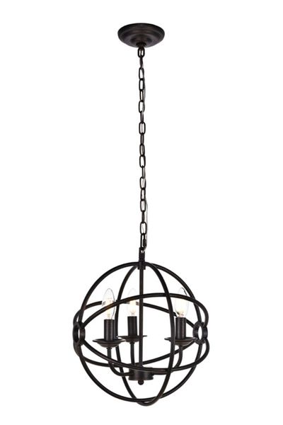 Vienna Collection 4-Light Cage-Shaped Pendant Lamp - Classic Ceiling Light