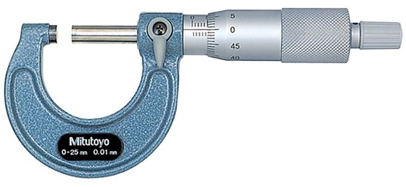 Mitutoyo Outside Micrometer 0-25mm x 0.01mm