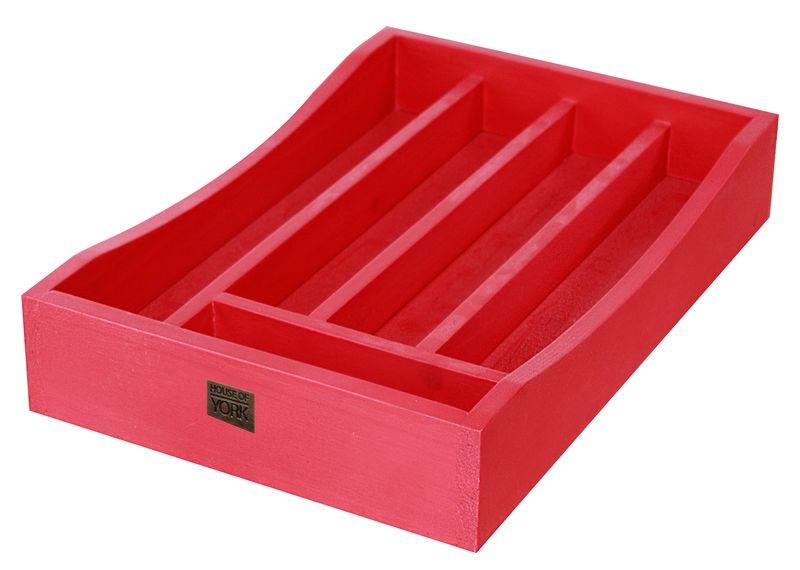 House Of York - Drawer Organiser - Berry Red