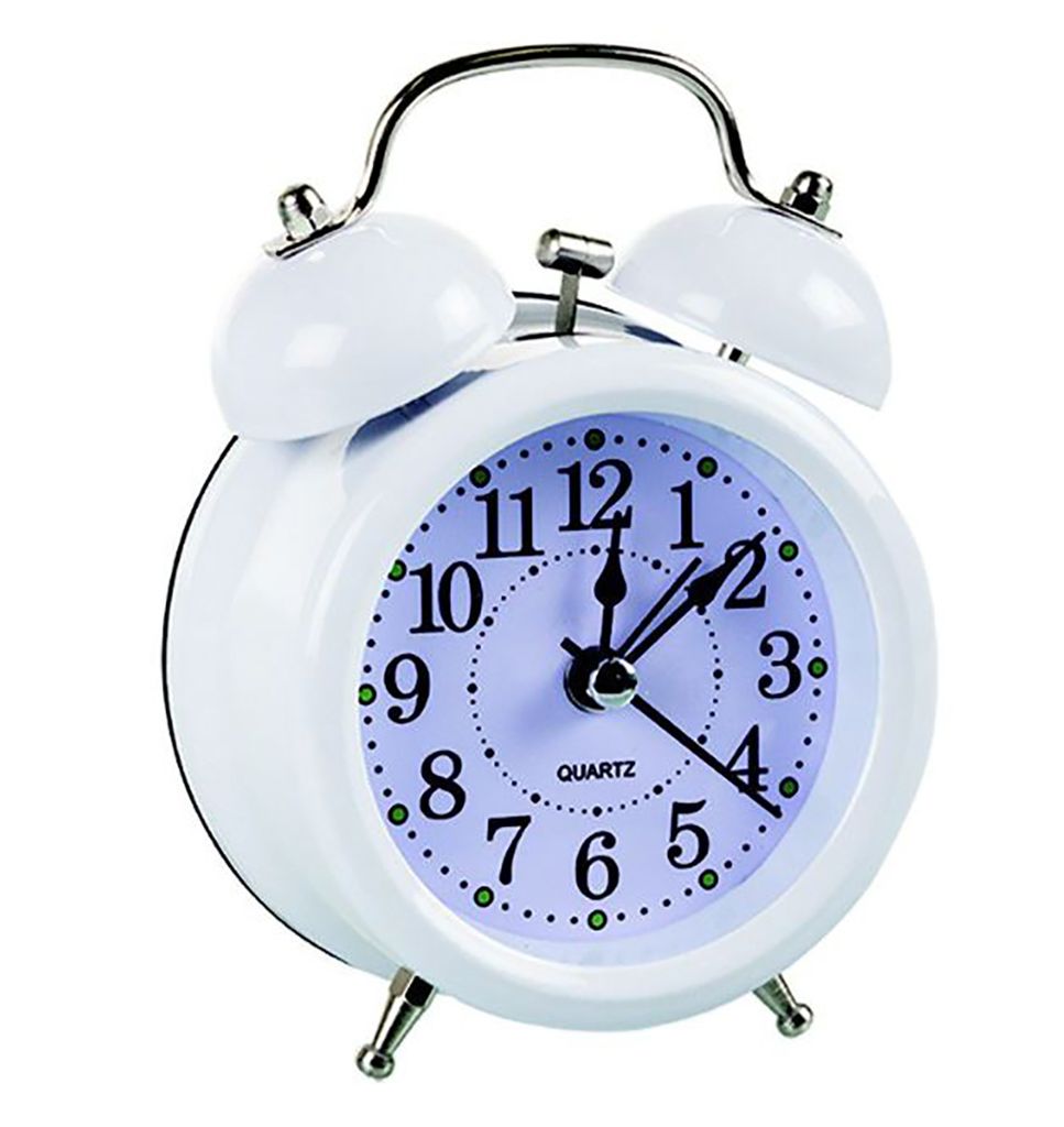 Ringing Twin Bell Alarm Clock - White | Shop Today. Get it Tomorrow ...