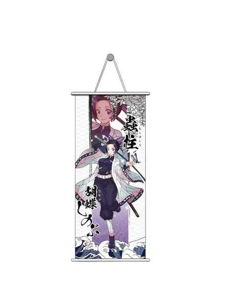 Demon Slayer Wall Scroll Poster Fabric Painting for Anime Water Hashira