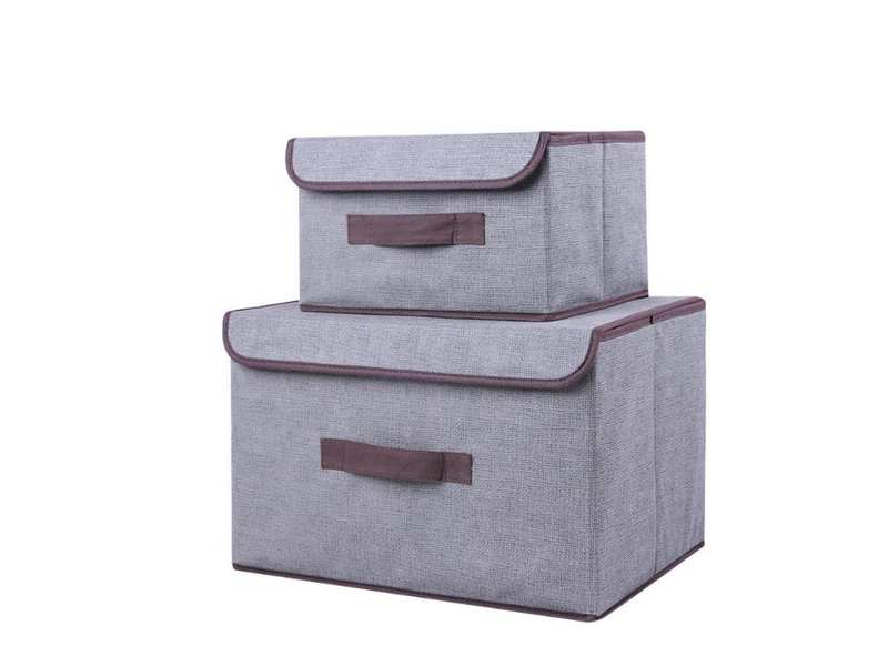Foldable Storage Bags Pack Of 2 - Grey