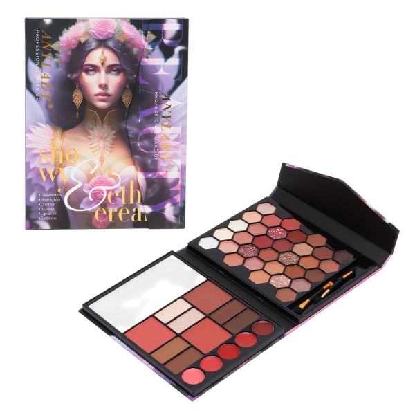 Anylady Beauty Makeup Palette Eyeshadow, Highlighter, Blush, Powder