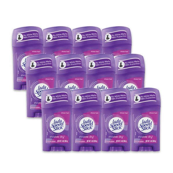 Lady Speed Stick Invisible Dry Shower Fresh Antiperspirant - 12 X 40g