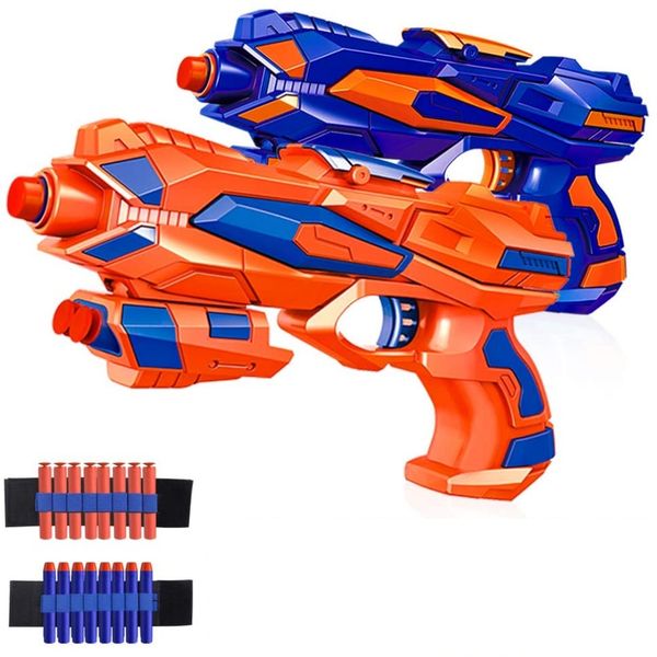 Playful Panda 2 Pack Dual Foam Dart Gun Set With 60 Foam Bullets