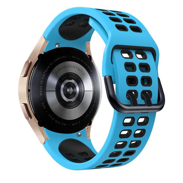 Sports Strap Compatible With Samsung Galaxy Watch 4/5/6/7 - Blue &amp; White