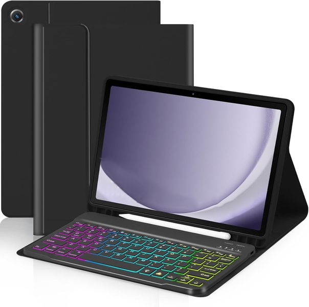 Compatible with Bluetooth Tablet Keyboard Case for Samsung Tab A8 10.5 X205/X200