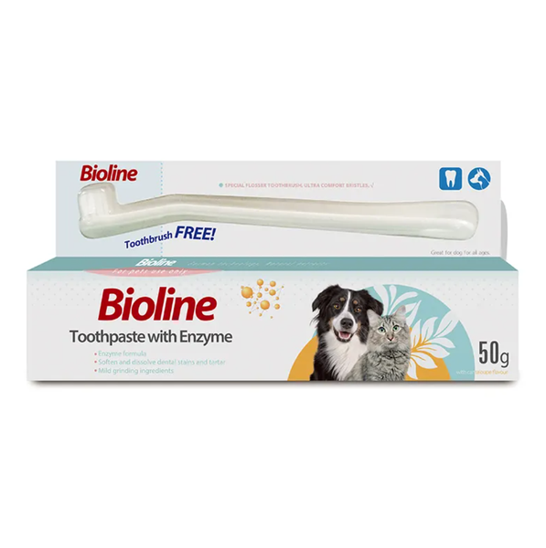 Premium Paws - Bioline - Enzyme Toothpaste Set - Melon Flavor - 50g