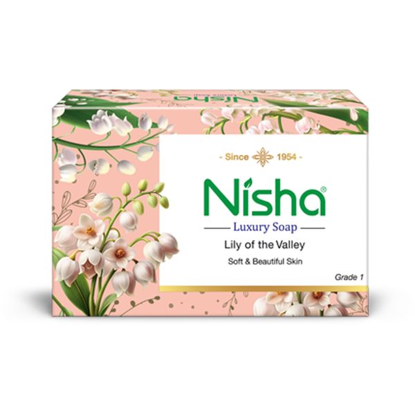 6 Pack Nisha Luxury Soap - Lily of The Valley