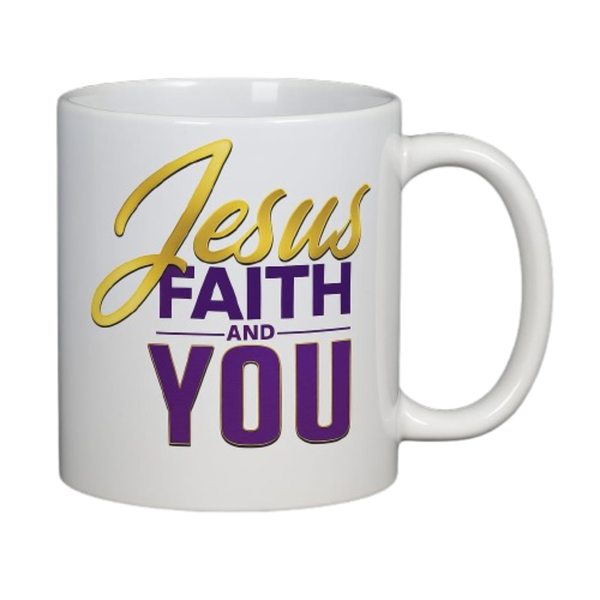 Jesus, Faith &amp; You Inspirational Christian Coffee Mug Tea Mug