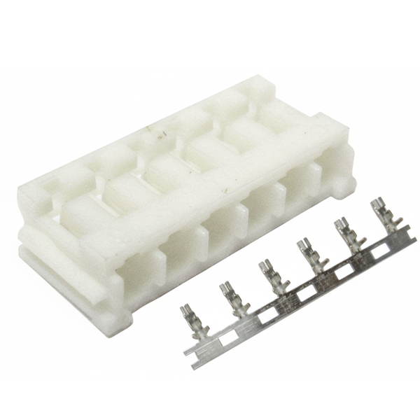 XY133-06HT: 2.5mm 6-Way In-line Locking Cable End Wafer