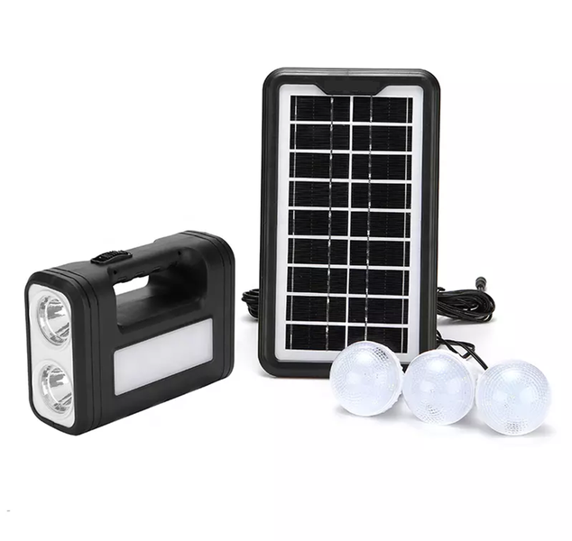 Solar Portable Lighting System indoor/outdoor with 3 Led Bulbs
