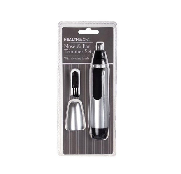 Nose &amp; Ear Trimmer Set With Cleaning Brush