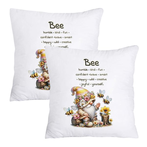 Scatter Cushion Cover Set (50cmx50cm) - Bee gnome