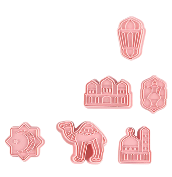 Eid Mubarak Cookie Cutter 6 Pieces