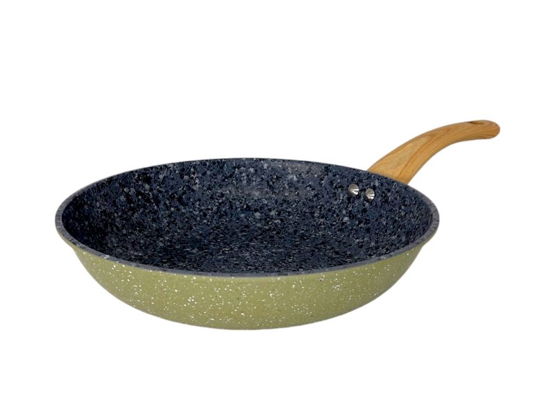 Olive Non Stick Frypan with Soft Touch Handle