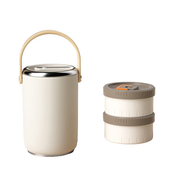 Vacuum Insulated Stainless Steel Lunch Box with Independent Compartments