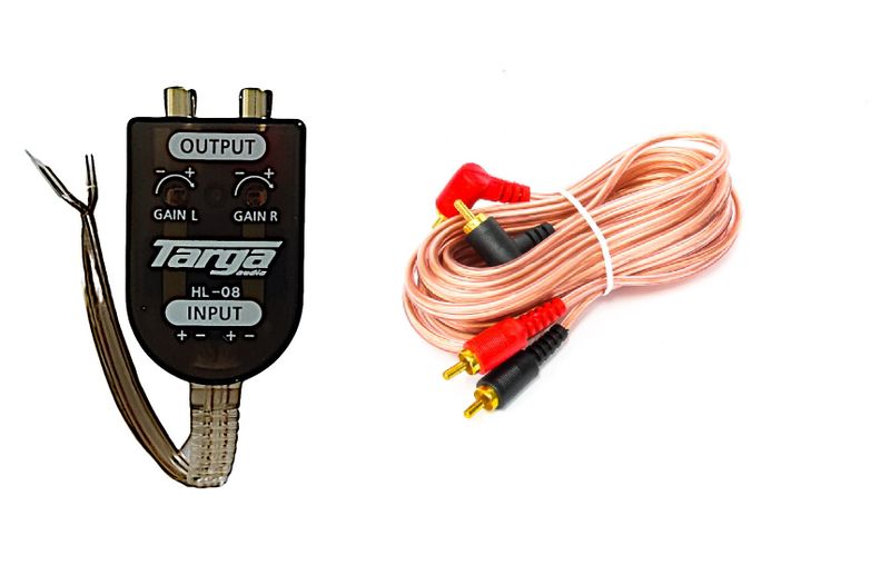 High to Low Converter with 5m RCA Cable
