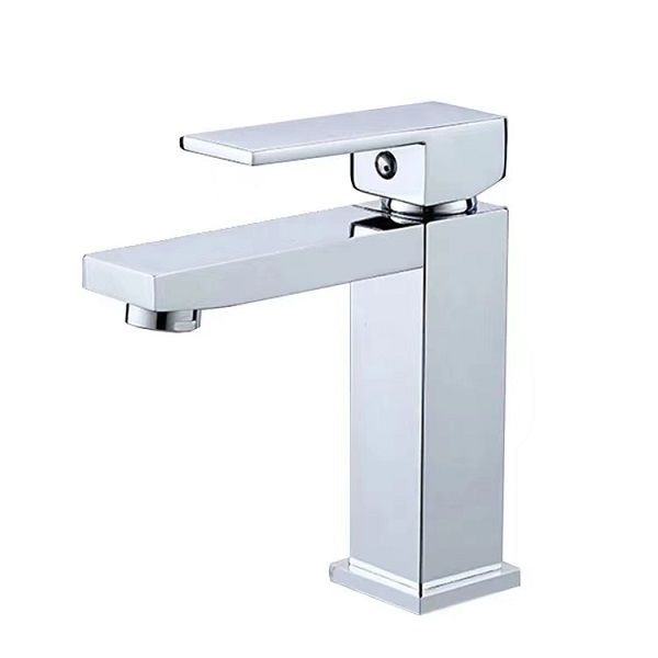 Square Basin Mixer Chrome - Tall - 17.5cm