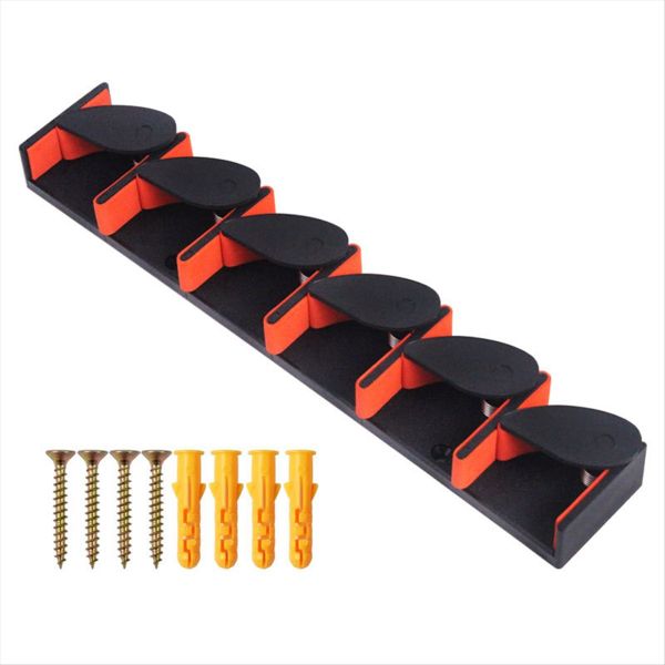 Fishing Rod Holders Rod Rack Vertical Pole Holder Wall Mount Black