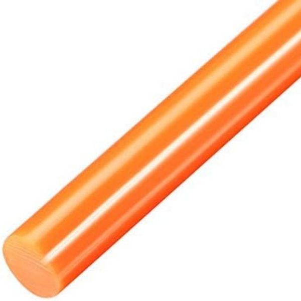 Shind 5Pcs Orange Hot Melt Glue Sticks Pack image