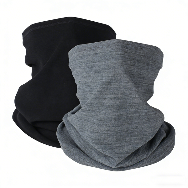 2 Pack Winter Neck Warmer Gaiter Fleece Windproof Face