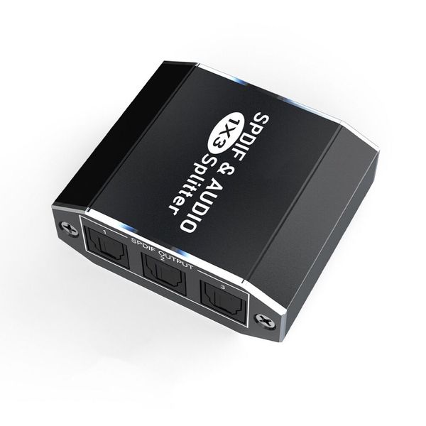 SPDIF Audio Splitter 1x3 Optical Splitter Support 5.1CH LPCM 2.0 DTS