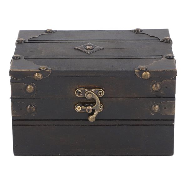 Vintage Wooden Jewelry Storage Chest