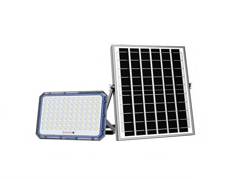 Solar Powered Flood Light with Panel &amp; Remote - 2000w