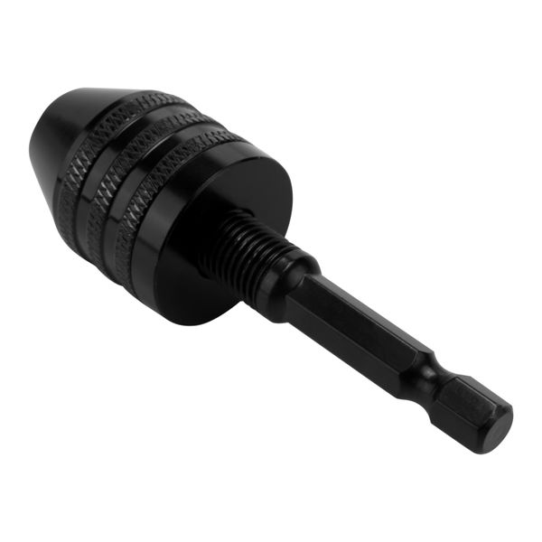 0.3-8mm 1/4 inch Keyless Drill Chuck Screwdriver Impact Driver Adaptor Hex