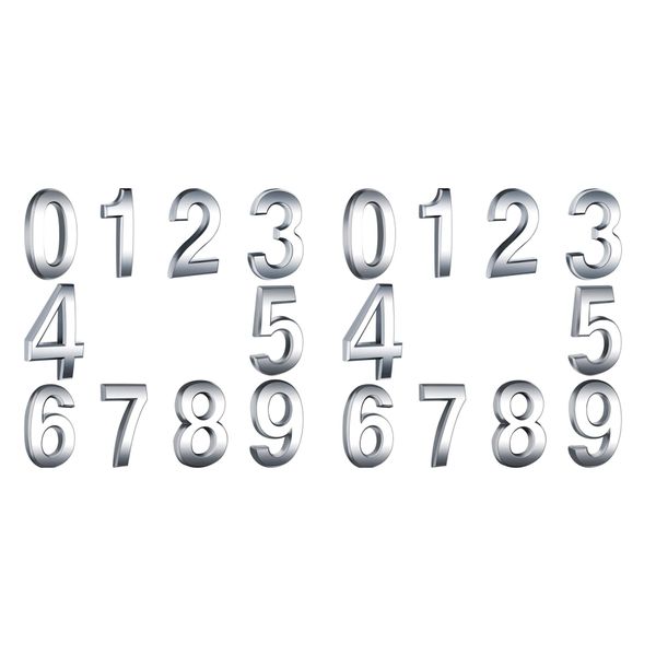 10 Pcs Self-Adhesive Numbers For Residence And Mailbox Signs 0 To 9