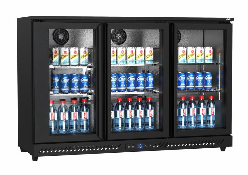JVC 3-Door Under-counter Beverage Cooler Model Number WG-NRFB32B5S