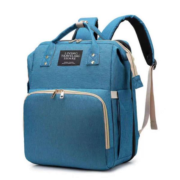 Multi-Functional Nappy Bag &amp; Bed - Navy Blue