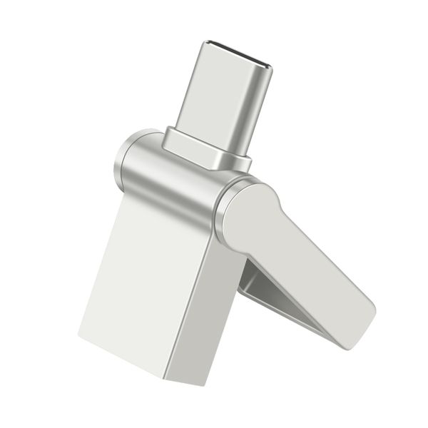 Super Mini TYPE-C USB Flash Drive Rotatable Metal Pen Drive 512G 1TB 2TB
