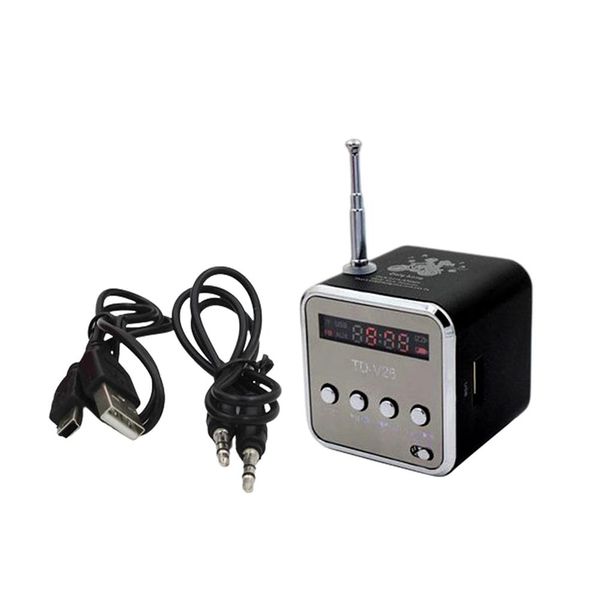 Wireless Stereo Retro Speaker Bluetooth with LED Digital Display FM Radio