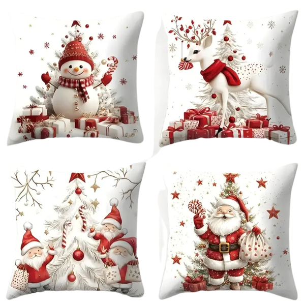 Christmas Decorative Throw Pillow Covers Set C - 13