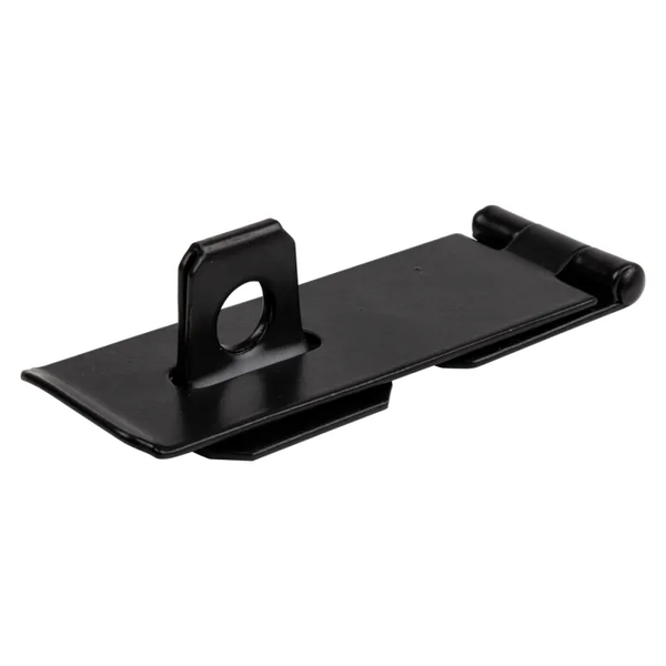 Kaufmann Heavy Duty Hasp and Staple - 90mm (Black Japan)