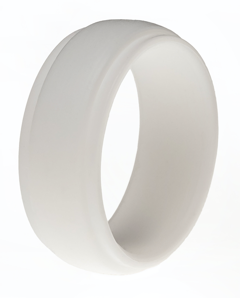 Silicone Ring - Men Single - White