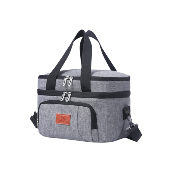 Double Layer Waterproof Foldable Reusable Insulated Lunch Box Bag