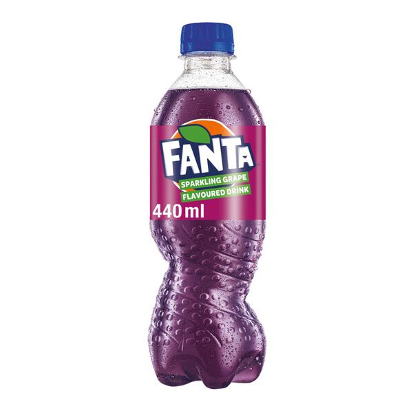 Fanta Grape Flavoured Soft Drink 440ml - 24 Pack | Sparkling Grape Soda