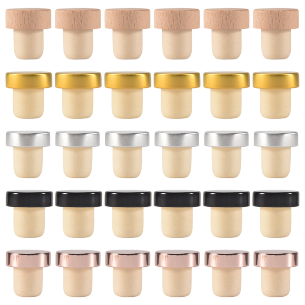 Wine Bottle Cork Stopper T Shaped Wine Stopper Tasting Cork 30Piece