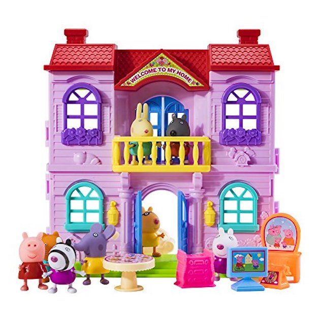 Peppa Pig Beautiful Villa Play Set With Double Story House and 8 ...