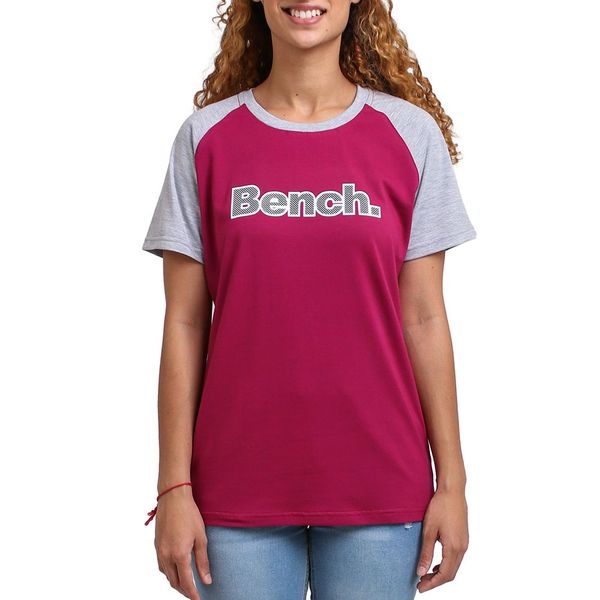 Bench-Women-Trina Crew Ss Tee-Fuchsia Pink