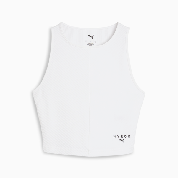 Puma Women's X Hyrox Rib Crop Training Tank - Puma White